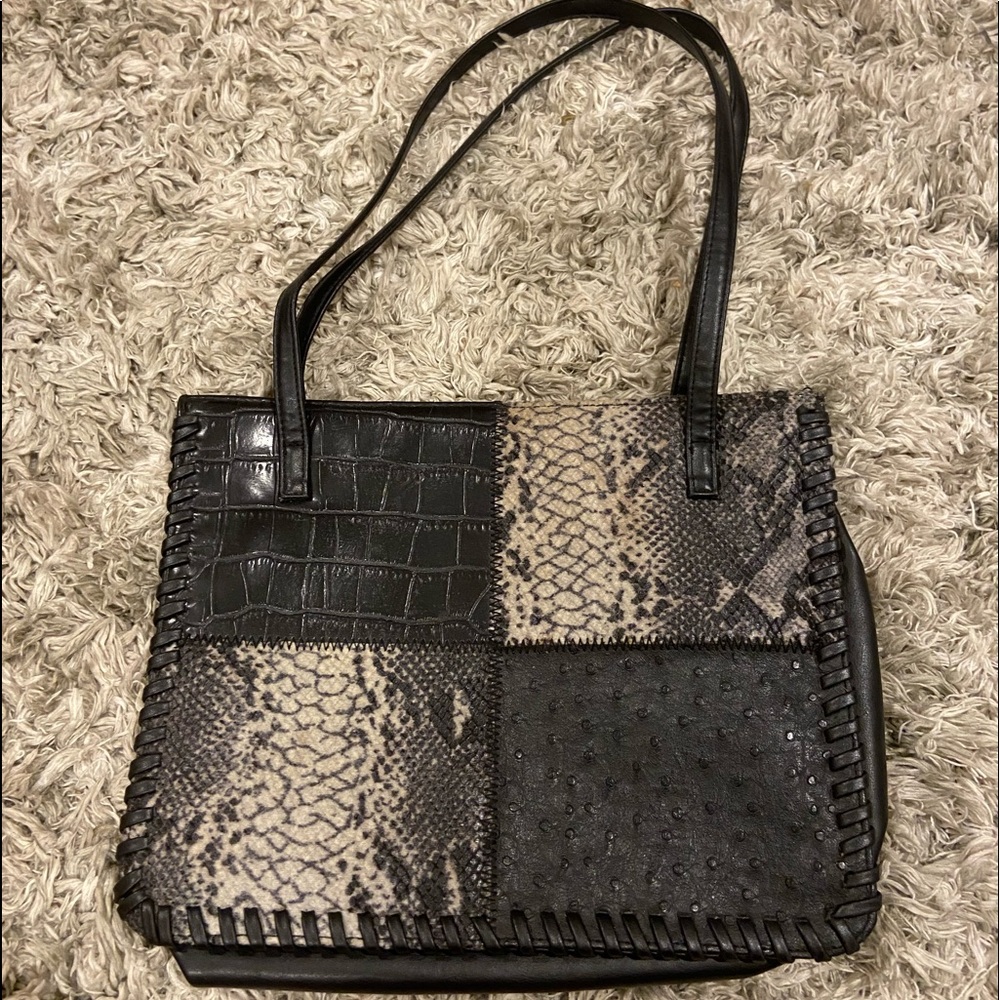 Animal print handbag